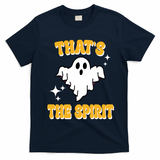 Thats The Spirit Funny Halloween Ghost T-Shirt - Navy Blue