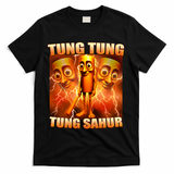 Tung Tung Tung Sahur Meme T-Shirt - Black