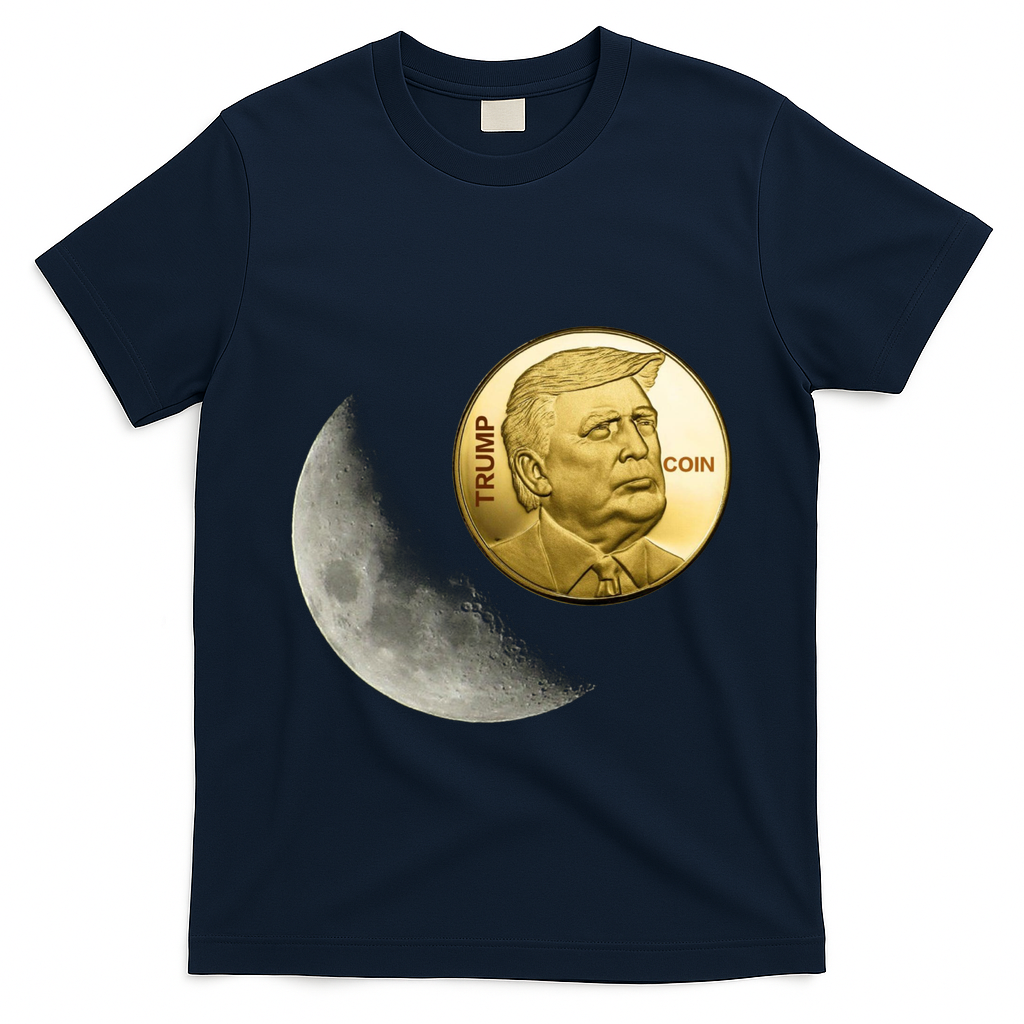 $Trump To The Moon T-Shirt - Navy