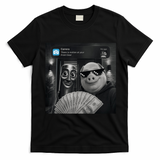 Tung Tung Tung Sahur John Pork Meme Brainrot T-Shirt - Black