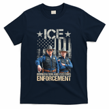 Trump Vance Ice Immigration And Customs Enforcement T-Shirt - Navy