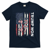 Trump Won 45 47 T-Shirt - Navy