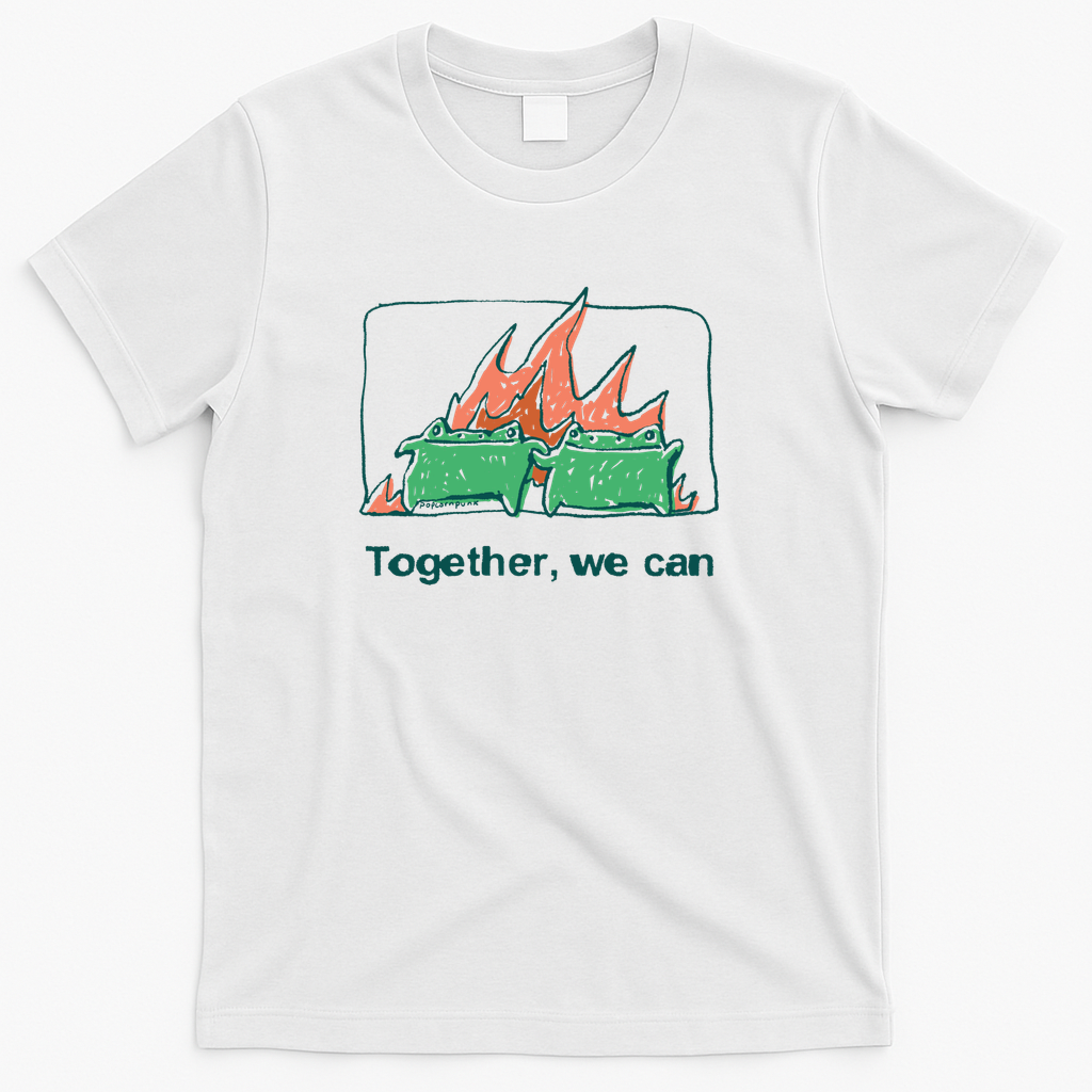 Together we can frog - White