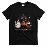 Tonight We Fly Funny Chicken Halloween Spooky Season T-Shirt - Black