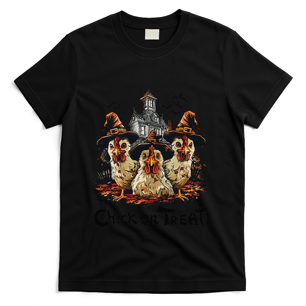 Tonight We Fly Halloween Chicken Fall Farm Animals T-Shirt - Black