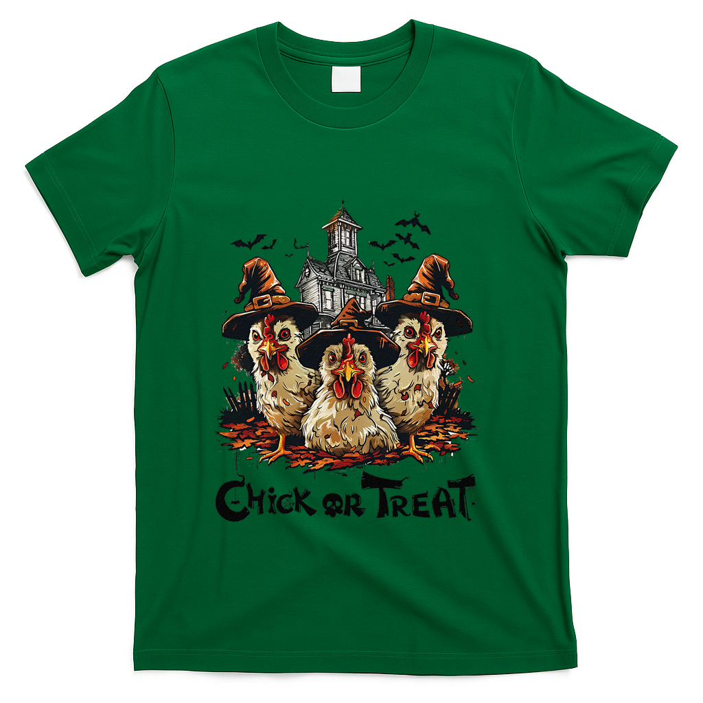 Tonight We Fly Halloween Chicken Fall Farm Animals T-Shirt - Green
