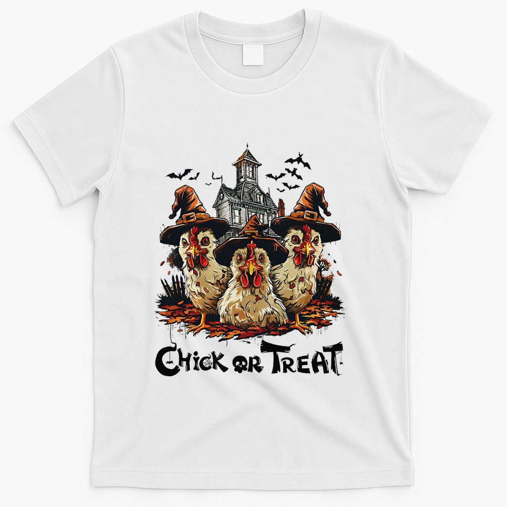 Tonight We Fly Halloween Chicken Fall Farm Animals T-Shirt - White