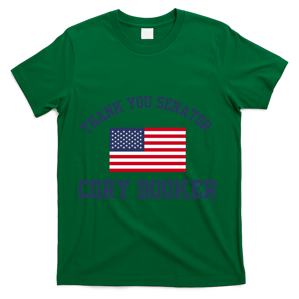 Thank You Senator Cory Booker T-Shirt - Green