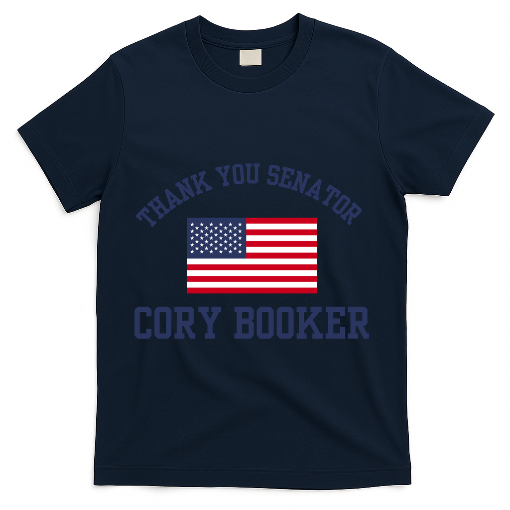 Thank You Senator Cory Booker T-Shirt - Navy