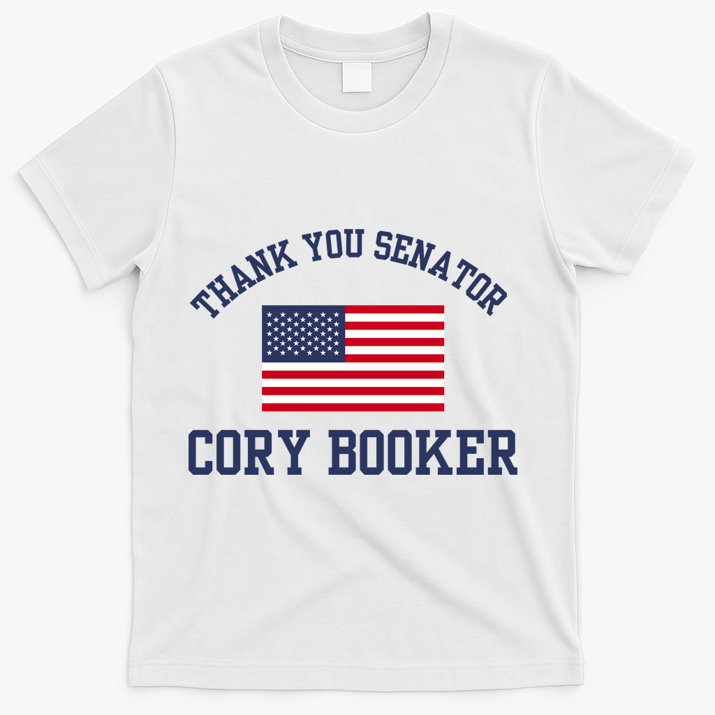 Thank You Senator Cory Booker T-Shirt - White