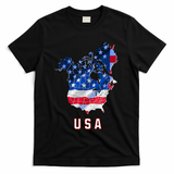 Usa And Canada Map Annex Canada 51st State Trump Greenland T-Shirt - Black