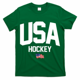 USA American Flag Hockey T-Shirt