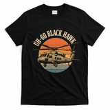 UH-60 Black Hawk Vintage Helicopter T-Shirt - Black