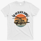 UH-60 Black Hawk Vintage Helicopter T-Shirt - White
