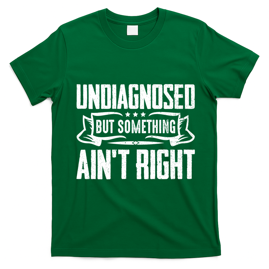 Undiagnosed But Something Ain't Right T-Shirt - Irish Green