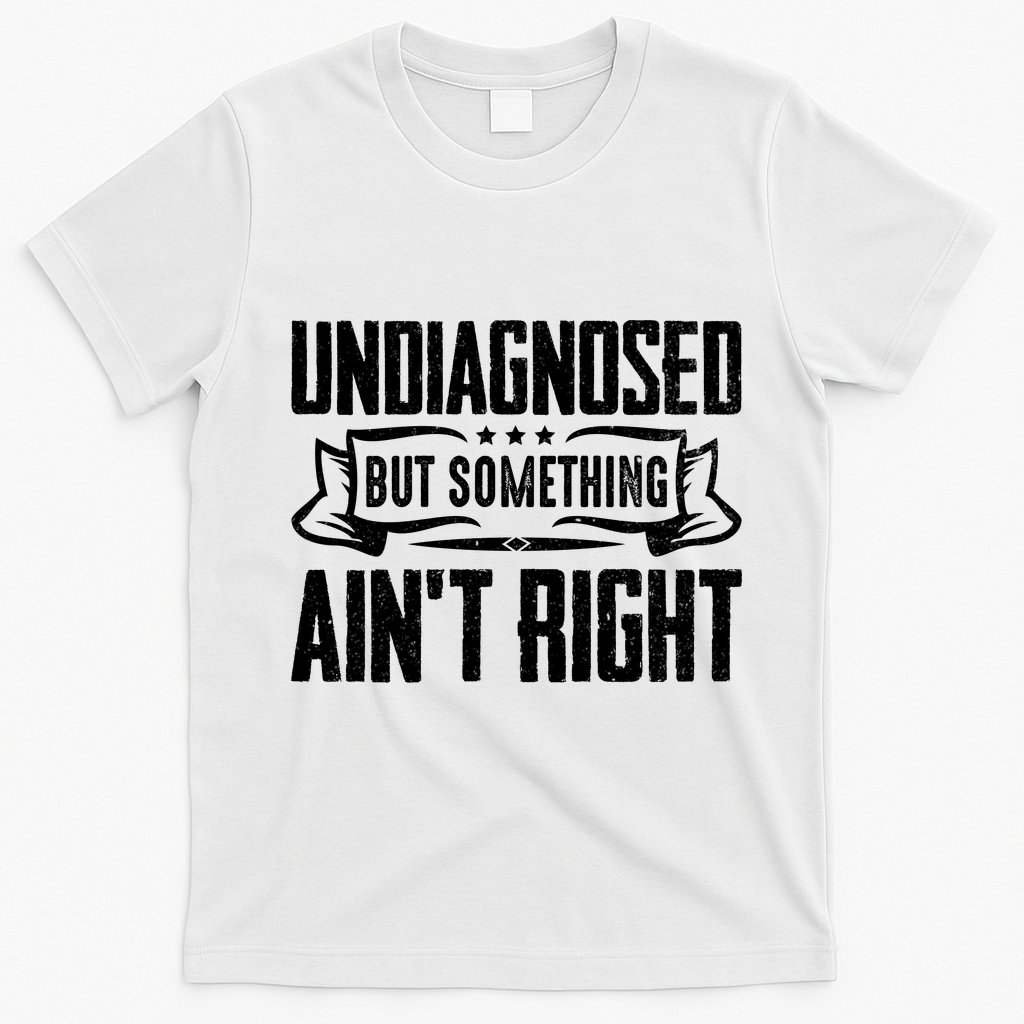 Undiagnosed But Something Ain't Right T-Shirt - White