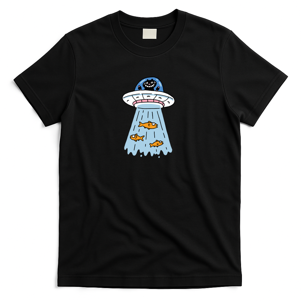 Unidentified Flying Cat - Black