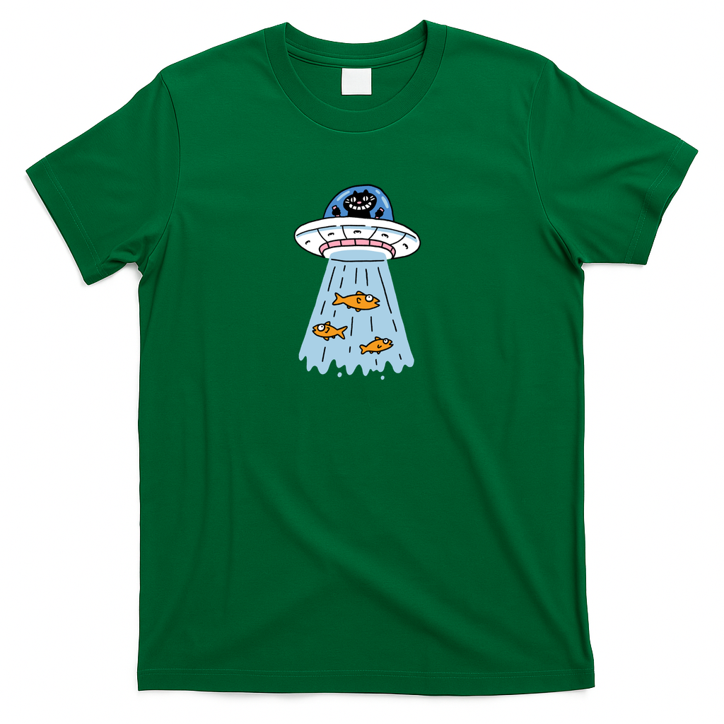 Unidentified Flying Cat - Green