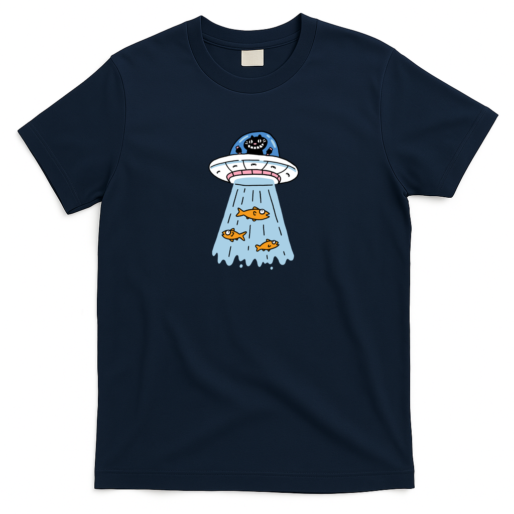 Unidentified Flying Cat - Navy