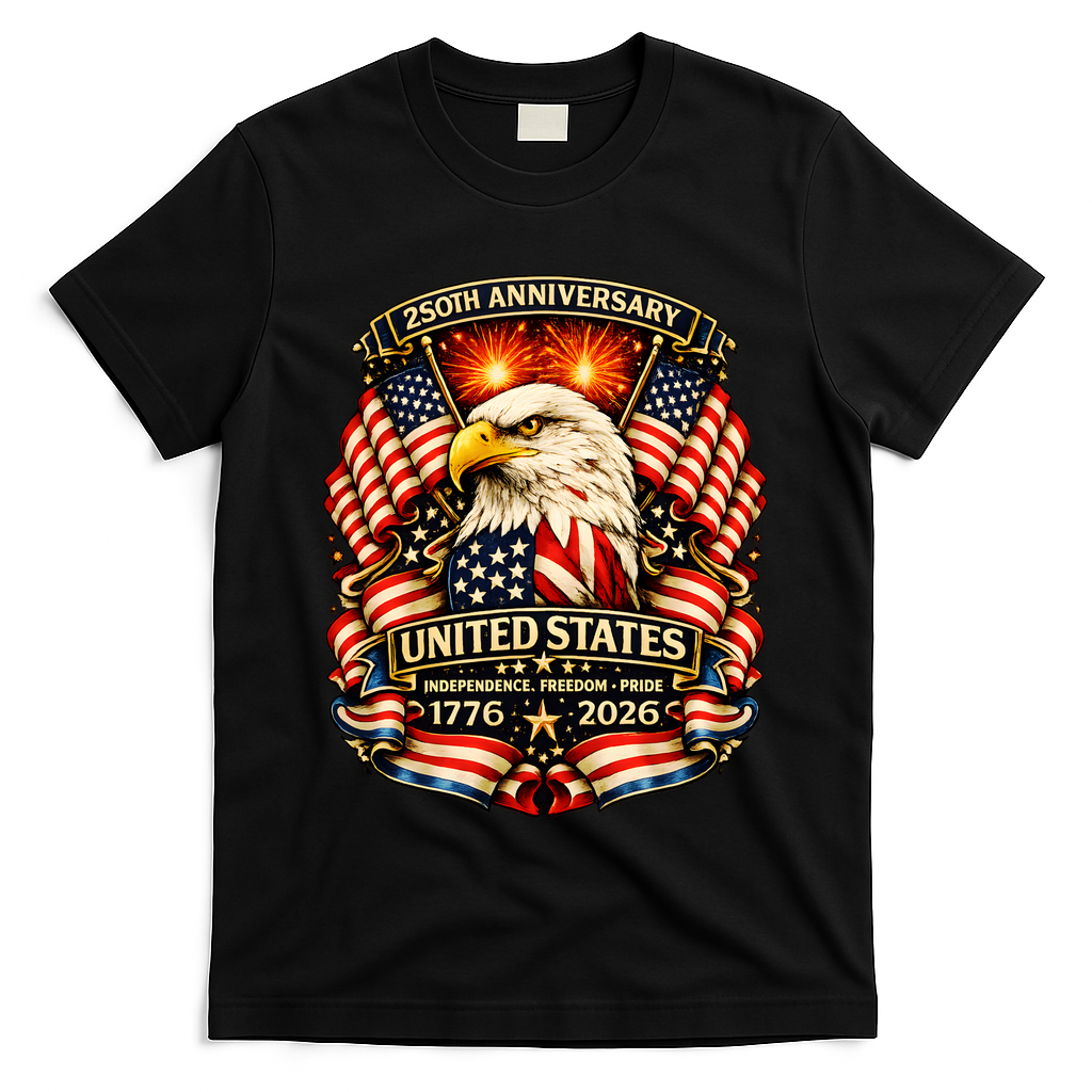 USA Independence 250th Anniversary 1776 2026 T-Shirt