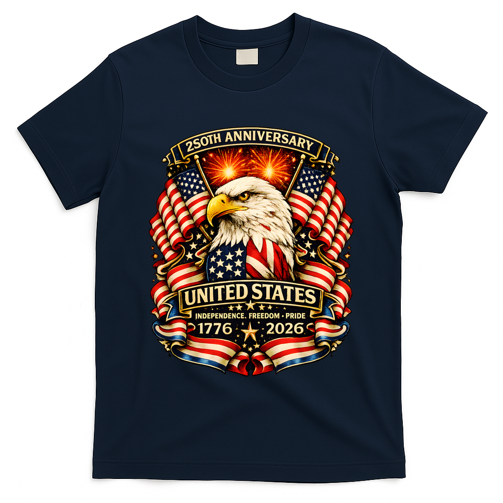 USA Independence 250th Anniversary 1776 2026 T-Shirt