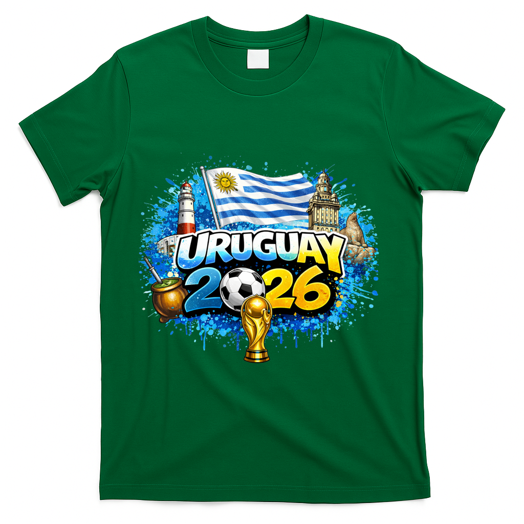 URUGUAY North America Soccer Tournament 2026 T-Shirt - Green