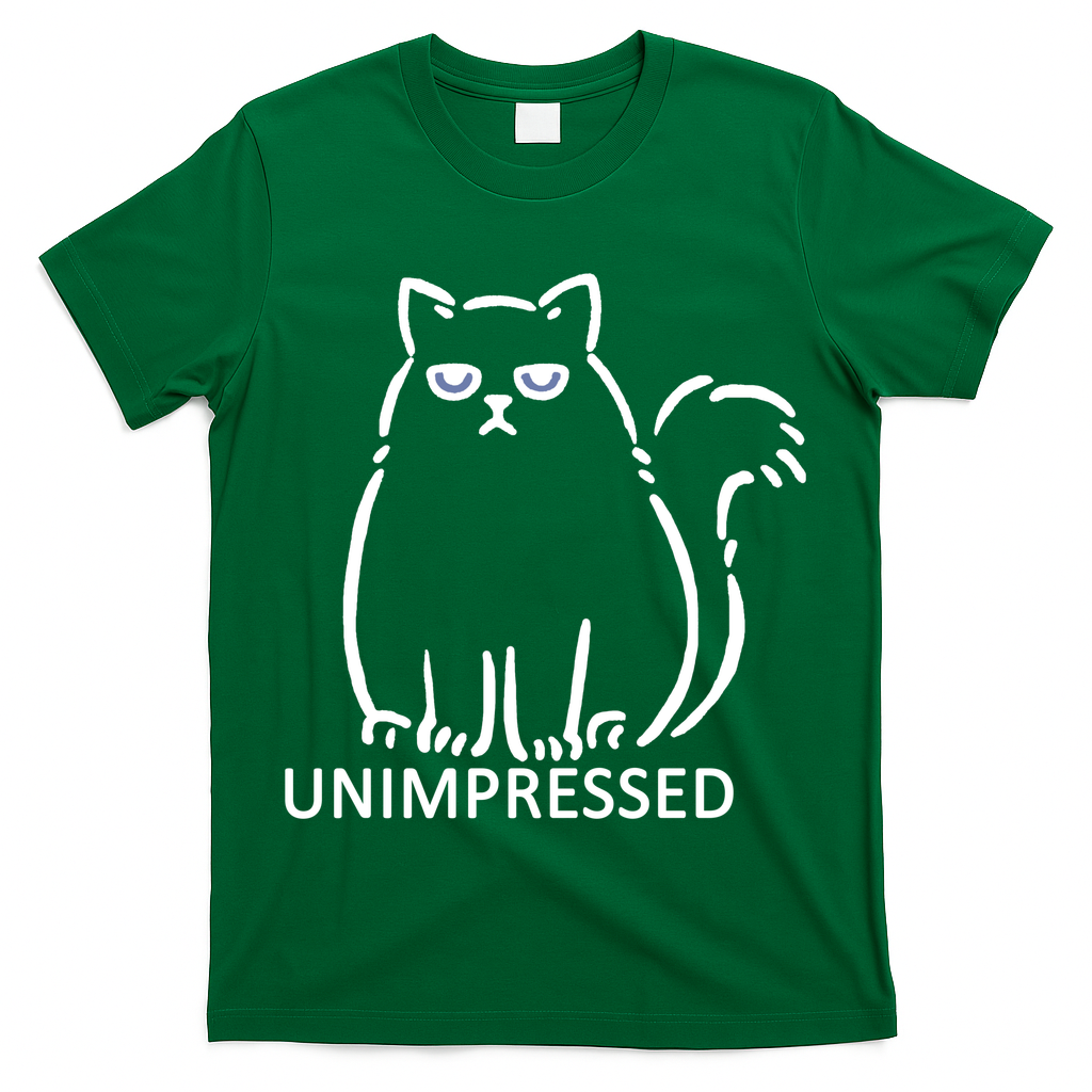 Unimpressed Funny Angry Cat T-Shirt