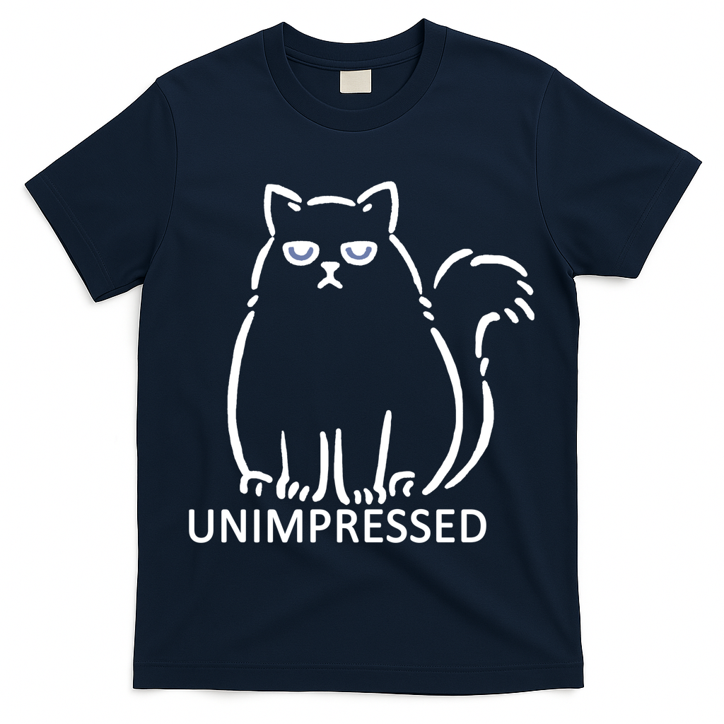 Unimpressed Funny Angry Cat T-Shirt