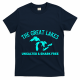 Unsalted N Shark Free The Great Lakes  Michigan T-Shirt
