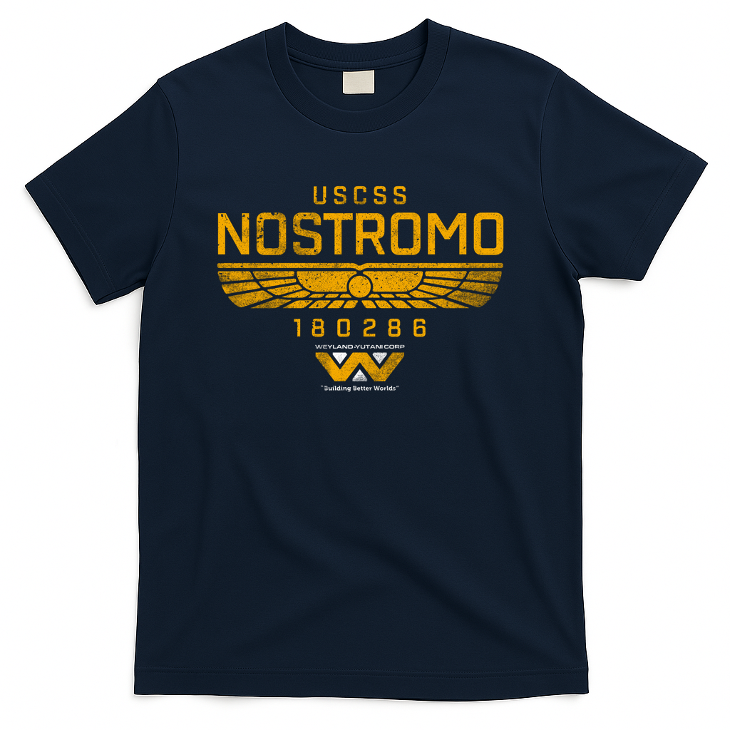 USCSS Nostromo Weyland Yutani Logo Alien Spaceship - Navy