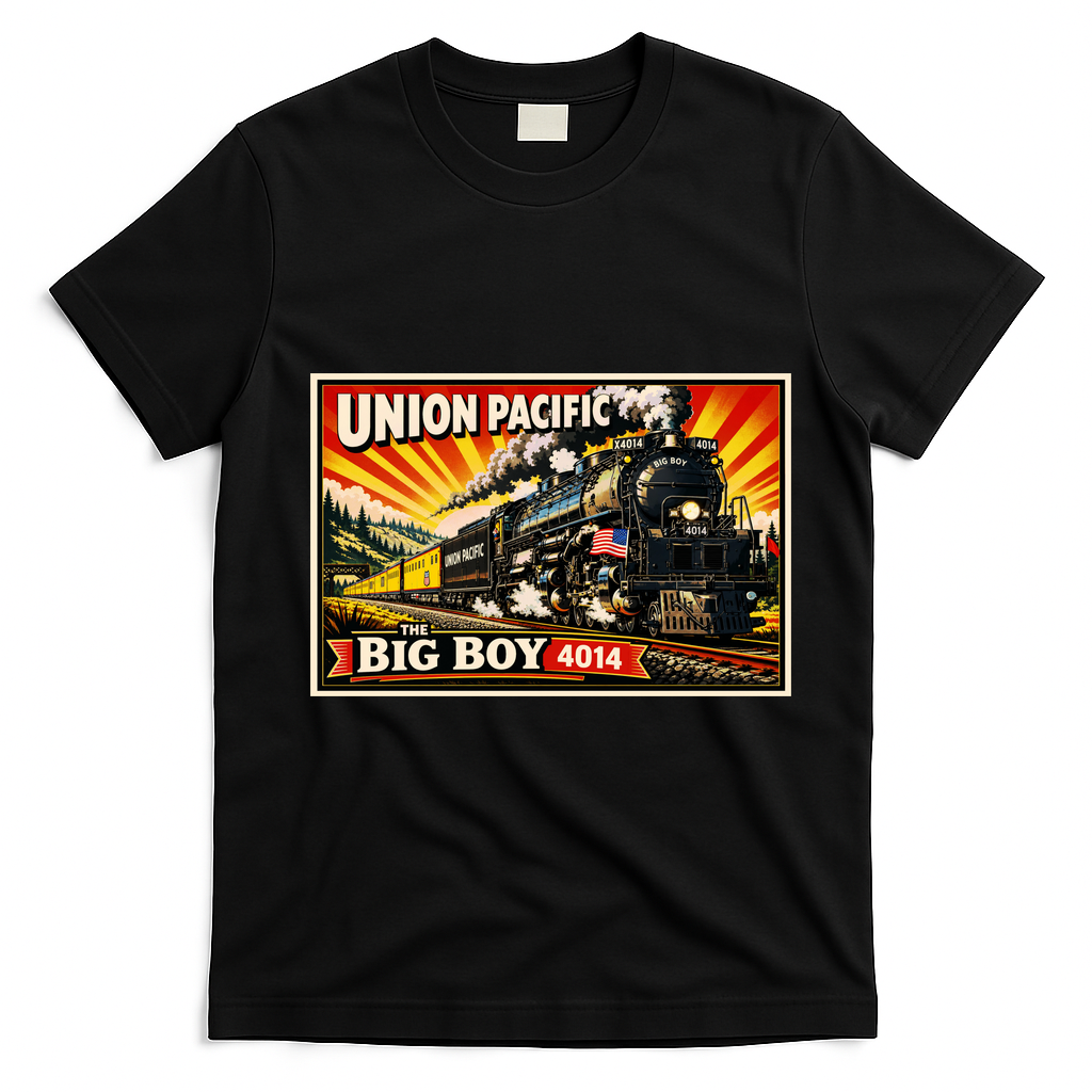 Union Pacific 4014 Big Boy T-Shirt - Black