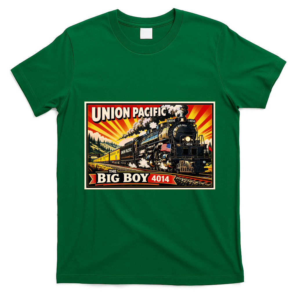 Union Pacific 4014 Big Boy T-Shirt - Irish Green