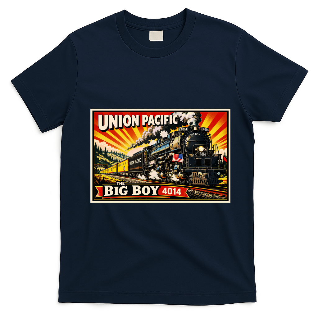 Union Pacific 4014 Big Boy T-Shirt - Navy Blue
