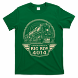 Union Pacific 4014 Big Boy Vintage Steam Engine T-Shirt - Irish Green
