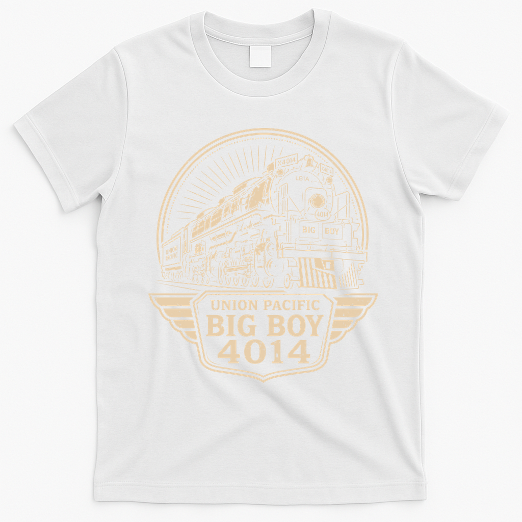 Union Pacific 4014 Big Boy Vintage Steam Engine T-Shirt - White