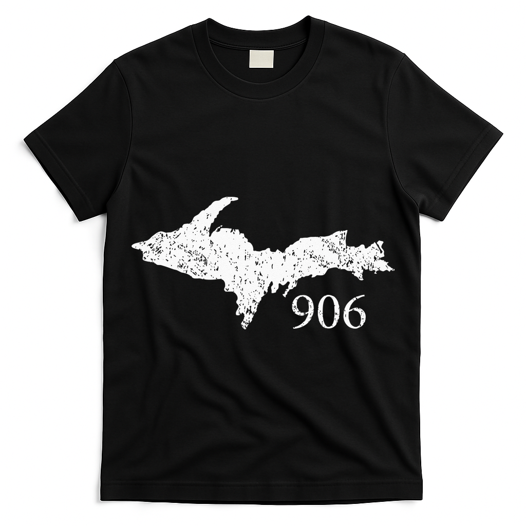 Upper Peninsula UP 906 Yooper Pride Michigan Roots T-Shirt