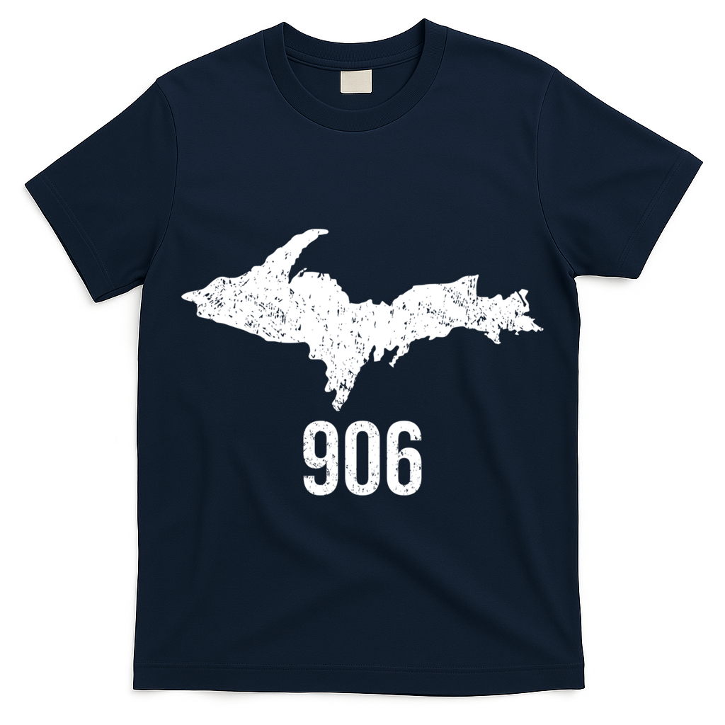 Upper Peninsula Up 906 Yooper Pride Michigan Roots Gift T-Shirt