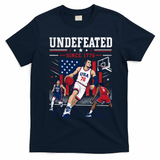 Undefeated Since 1776 Basketball USA T-Shirt - Navy Blue