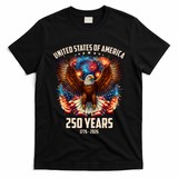 United States 250 Years 1776-2026  Fireworks Eagle T-Shirt