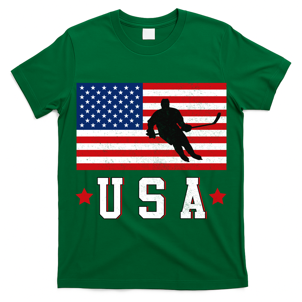 USA Hockey Winter Sports Games T-Shirt