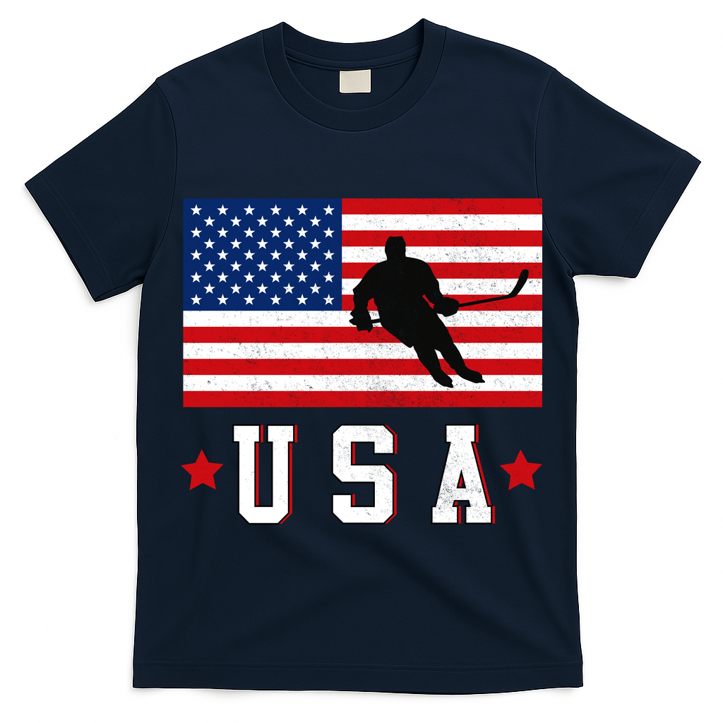 USA Hockey Winter Sports Games T-Shirt