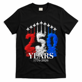 United States Semiquincentennial 250 Years 1776-2026 Fighter Jet Smoke T-Shirt