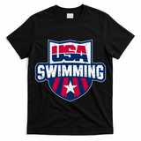 Usa Swimming Team Sports Athlete Us Swim Aquatic T-Shirt