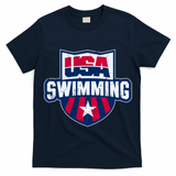 Usa Swimming Team Sports Athlete Us Swim Aquatic T-Shirt