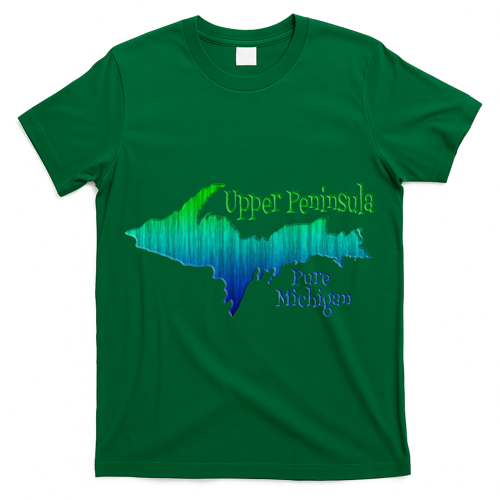 Up Upper Peninsula Michigan Ombre Yoopers 906 T-Shirt