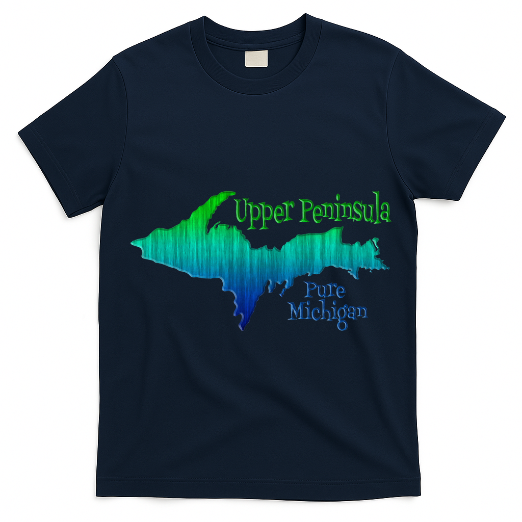 Up Upper Peninsula Michigan Ombre Yoopers 906 T-Shirt