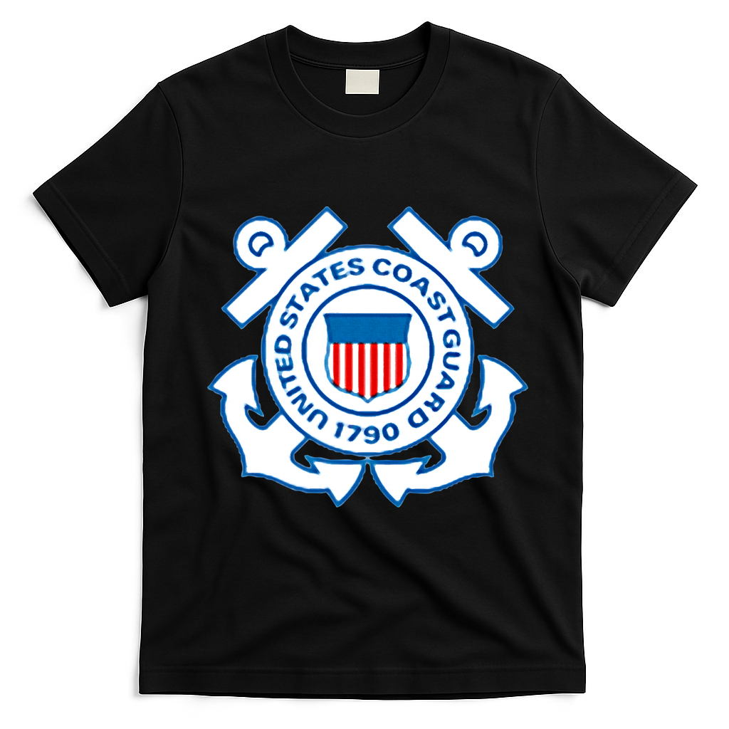 Us United States Coast Guard T-Shirt - Black