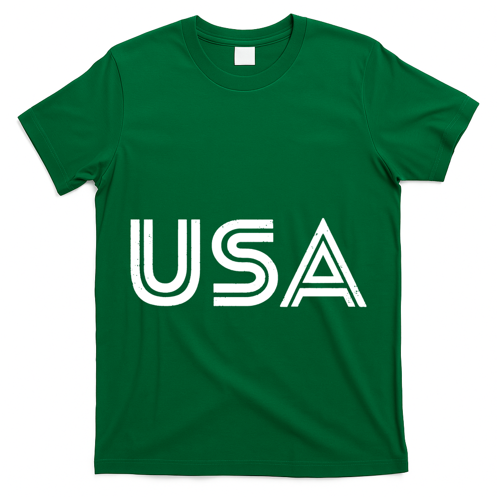 Usa Vintage Patriotic Logo T-Shirt