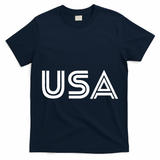Usa Vintage Patriotic Logo T-Shirt