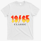 Vintage 1965 Classic Rock Birthday T-Shirt - White